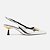 Arezzo Scarpin Prata Bico Fino Slingback - Imagem 3