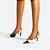 Arezzo Scarpin Preto Couro Bico Fino Slingback Bicolor - Imagem 2