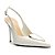 Arezzo Scarpin Branco Couro Slingback Coração Metal - Imagem 1