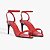 Schutz Sandalia Salto Medio Vermelho - Imagem 2