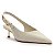 Schutz Scarpin Slingback Couro Branco Salto Medio - Imagem 1