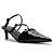 Schutz Mule Curve Heels em Couro Croco Preto - Imagem 1