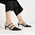 Schutz Mule Curve Heels em Couro Croco Preto - Imagem 2