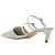 Schutz Mule Curve Heels em Couro Croco Cinza Claro - Imagem 4