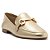 Arezzo Mocassim Dourado Bridão Metálico Luma - Imagem 1