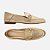Arezzo Mocassim Dourado Bridão Metálico Luma - Imagem 3