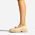 Arezzo Mocassim Off-White Couro Tratorado Bridão - Imagem 2