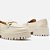 Arezzo Mocassim Off-White Couro Tratorado Bridão - Imagem 4