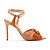 Arezzo Sandalia Salto Alto Bohemian Mandarine e New Salmon - Imagem 2