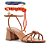 Arezzo Sandália Marrom Salto Bloco Custom Anklet - Imagem 1