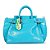 Schutz Bolsa Tote Heaven Couro Azul - Imagem 1