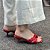 Schutz Sandalia Salto Medio Vermelho - Imagem 3