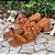 Schutz Mule Salto Medio Marrom Handmade - Imagem 1