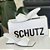 Schutz Sandalia Salto Medio Arquitetonico Branco - Imagem 2
