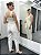 Shoulder Macacao Slim com Cinto Off White - Imagem 3
