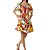 Shoulder Vestido Folhagem Color - Imagem 1