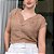 Shoulder Blusa Malha Textura cor Cobre - Imagem 1