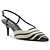 Arezzo Scarpin Azul Couro Salto Baixo Slingback Bicolor - Imagem 1