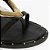 Schutz Sandalia Rasteira Slide Couro Metal Preta - Imagem 3