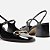 Arezzo Sapato Boneca Preto Verniz Bloco Slingback - Imagem 2
