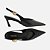 Arezzo Scarpin Preto Couro Salto Kitten Metal - Imagem 2