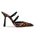 Schutz Mule Salto Fino Alto Fresh Boho Couro Animal Print - Imagem 1
