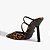 Schutz Mule Salto Fino Alto Fresh Boho Couro Animal Print - Imagem 3