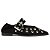 Schutz Sapatilha Fresh Boho Preta - Imagem 1