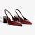 Schutz Scarpin Slingback Rhonda Mid Verniz Vinho - Imagem 2