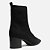 Arezzo Bota Preta Knit Cano Médio Easy - Imagem 4