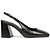 Schutz Scarpin Salto Medio Couro Preto - Imagem 1