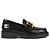 Schutz Loafer Dylan Chain Couro Preto - Imagem 1