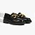 Schutz Loafer Dylan Chain Couro Preto - Imagem 3