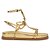 Schutz Papete Boho Couro Dourada - Imagem 1