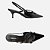 Arezzo Scarpin Preto Verniz Salto Médio Slingback Amélia - Imagem 3