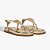 Schutz Sandalia Papete Couro Dourada - Imagem 4