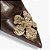 Schutz Scarpin Slingback Salto Flora Couro Marrom - Imagem 3