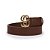 Schutz Cinto Emblem Monograma Couro Marrom - Imagem 1
