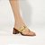 Schutz Sandália Mule Salto Bloco Scalea Couro Croco Marrom Clara - Imagem 4