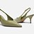Arezzo Scarpin Verde Couro Salto Kitten Slingback - Imagem 2