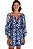 Farm Vestido Curto Manga Lenço Estampado Jardim De Banana 345412 - Imagem 1