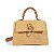 Schutz Bolsa Satchel Soul Ráfia Natural Marrom - Imagem 1