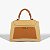 Schutz Bolsa Satchel Soul Ráfia Natural Marrom - Imagem 3