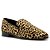 Arezzo Mocassim Animal Print Pelo Bico Redondo - Imagem 1
