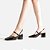 Arezzo Scarpin Preto Verniz Salto Bloco Tiras Slingback - Imagem 2
