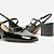 Arezzo Scarpin Preto Verniz Salto Bloco Tiras Slingback - Imagem 4