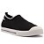 Arezzo Tenis Slip On Preto Knit Detalhe Branco - Imagem 1