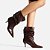 Arezzo Bota Marrom Couro Salto Baixo Fino Slouchy - Imagem 2