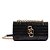 Schutz Bolsa Tiracolo Soul Wood Pequena Couro Preta - Imagem 1