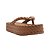 Arezzo Sandália Marrom Flatform Marrocos Brizza - Imagem 1